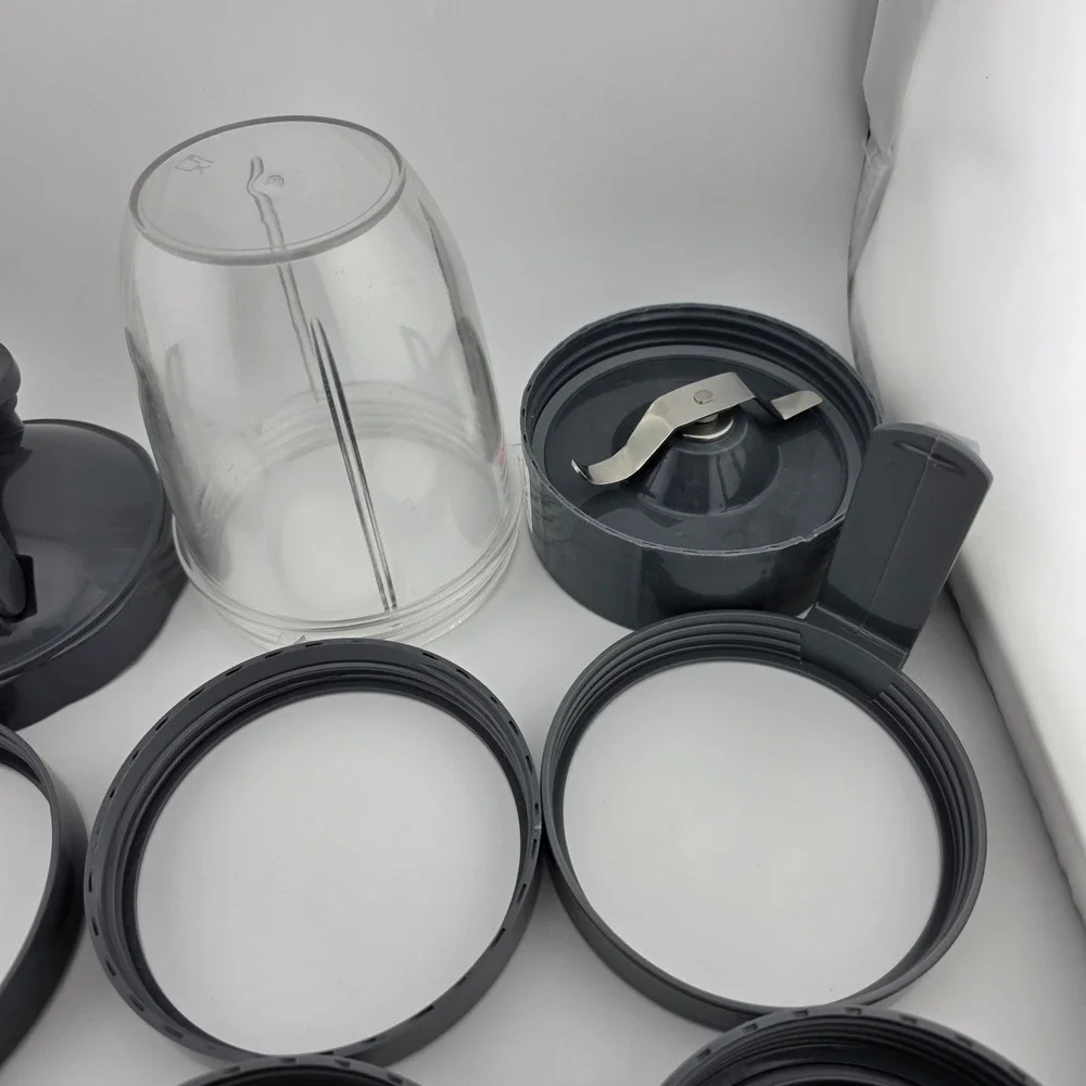 Nutribullet 9 Piece‎ Replacement Parts Set for 600W 900W Models Cup Lids Blade